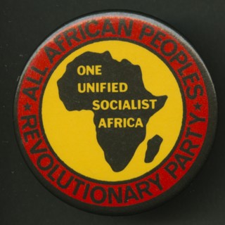 Pinback button promoting All-African People's Revolutionary Party, after 1958. Creator: Unknown.
