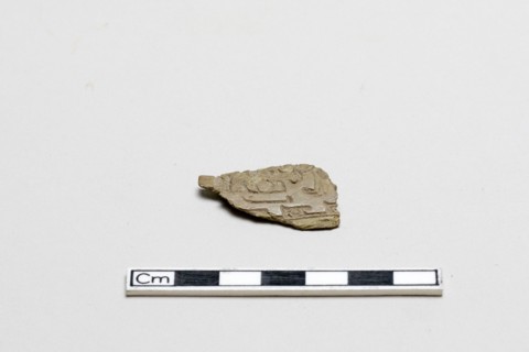 Bone, decorated fragment, Shang dynasty, ca. 1600 - ca. 1050 BCE. Creator: Unknown.