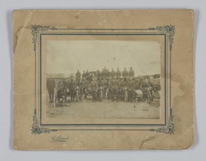 Photograph of integrated American Expeditionary Forces in France, 1917-1919. Creator: L. Biaud.