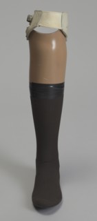 Prosthetic leg worn by Carl Brashear, after 1966. Creator: Unknown.