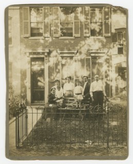 Photograph of Dr. William H. Conner and family outside their home, ca. 1910. Creator: Unknown.