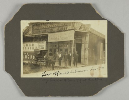 Photograph of B.C. Franklin and unidentified men in Ardmore, Oklahoma, 1910. Creator: Unknown.