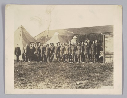 Photograph of World War I soldiers, 1918. Creator: Unknown.