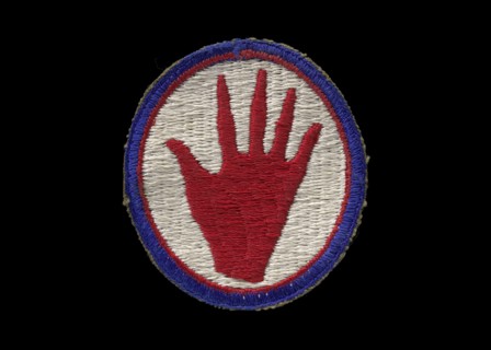 Reproduction patch with Red Hand emblem, late 20th century. Creator: Unknown.