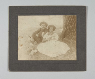Photograph of a young couple in Texas, ca. 1920s. Creator: Unknown.