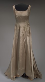 Satin gown worn by opera singers Marian Anderson and Denyce Graves, mid 20th century; altered 2009. Creator: Unknown.