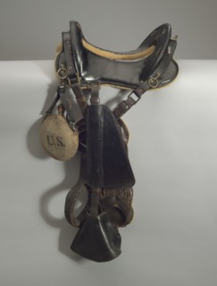 Horse saddle used by stuntman Ernest "Ernie" Robinson, ca. 1971. Creator: Unknown.