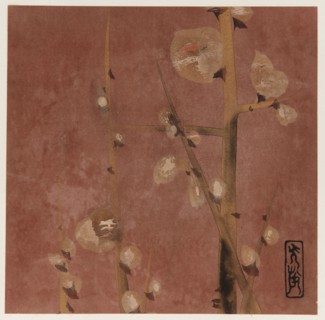 Plum blossoms, Edo period, late 16th-early 17th century. Creator: Hon'ami Kôetsu.
