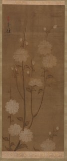 Drooping cherry branches in blossom, Edo period, mid 18th-early 19th century. Creator: Sakai Hoitsu.