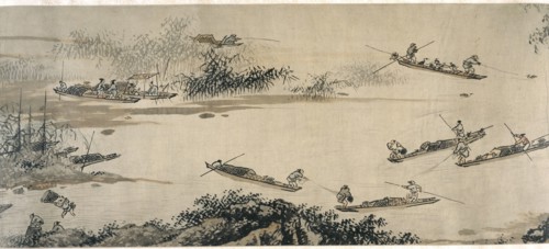 Fishermen on an Autumn River, Ming dynasty, 15th century. Creator: Dai Jin.