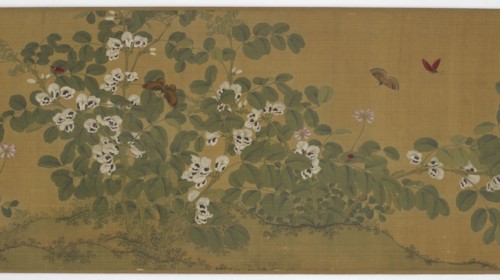 Broad Bean Flowers and Butterflies, Ming dynasty, 15th century. Creator: Unknown.