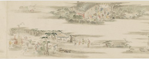 Pastimes and occupations of the twelve months, Edo period, late 17th-early 18th century. Creator: Hanabusa Itcho.