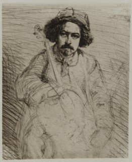 J. Becquet, Sculptor, 1859. Creator: James Abbott McNeill Whistler.