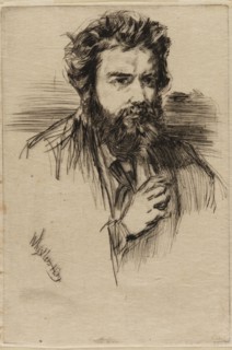 Z. Astruc, Editor of 'L' Artiste', 1859. Creator: James Abbott McNeill Whistler.
