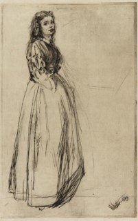 Fumette, Standing, 1859. Creator: James Abbott McNeill Whistler.