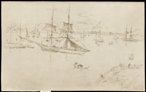 Lagoon-Noon, 1879-1880. Creator: James Abbott McNeill Whistler.
