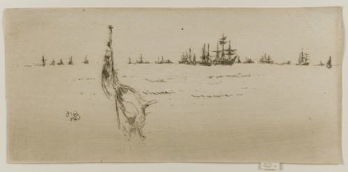 Dipping the Flag, 1887. Creator: James Abbott McNeill Whistler.