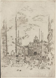 The Piazzetta, 1879-1880. Creator: James Abbott McNeill Whistler.