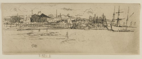 Dry Docks, Southampton, 1887. Creator: James Abbott McNeill Whistler.