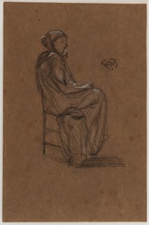 Female Figure, Seated, 1870-1873. Creator: James Abbott McNeill Whistler.