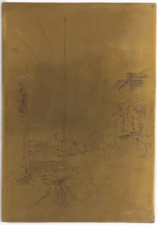 Cancelled Printing Plate for The Little Mast, 1879-1880. Creator: James Abbott McNeill Whistler.