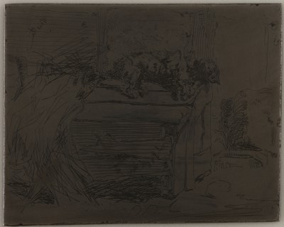 The Dog on the Kennel, 1858. Creator: James Abbott McNeill Whistler.