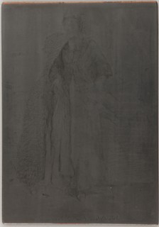 La Mere Gerard. One of the Twelve Etchings from Nature, 1857-1858. Creator: James Abbott McNeill Whistler.