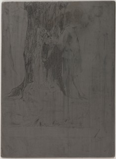 Seymour Standing under a Tree, 1859. Creator: James Abbott McNeill Whistler.