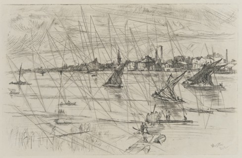Battersea Reach, 1863. Creator: James Abbott McNeill Whistler.