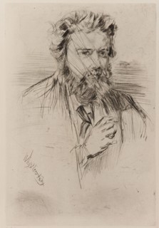 Z. Astruc, Editor of 'L' Artiste', 1859. Creator: James Abbott McNeill Whistler.