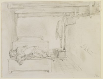 A la Ferme de Maladrie, 1858. Creator: James Abbott McNeill Whistler.