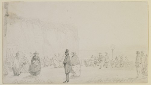 Les Côtes à Dieppe, 1857. Creator: James Abbott McNeill Whistler.