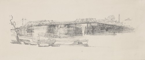 Old Battersea Bridge, No. 2, 1878-1879. Creator: James Abbott McNeill Whistler.