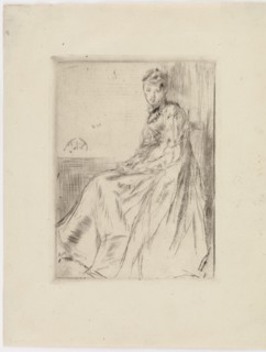 The Letter (Maud, seated), 1873. Creator: James Abbott McNeill Whistler.