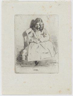 Annie, Seated, 1858. Creator: James Abbott McNeill Whistler.