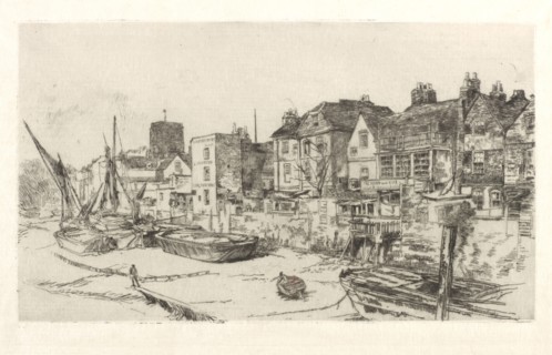 The 'Adam and Eve', Old Chelsea, 1879. Creator: James Abbott McNeill Whistler.