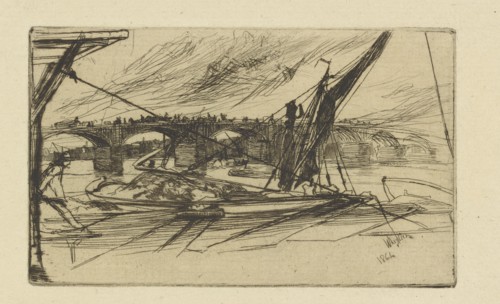 Vauxhall Bridge, 1861. Creator: James Abbott McNeill Whistler.