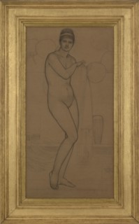 Venus (Standing Nude), 1869. Creator: James Abbott McNeill Whistler.