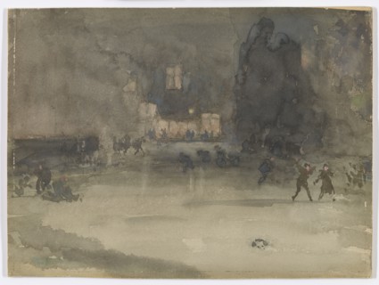 Nocturne: Amsterdam in Winter, 1882. Creator: James Abbott McNeill Whistler.