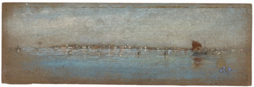 Blue and Silver - The Islands, Venice, 1879-1880. Creator: James Abbott McNeill Whistler.