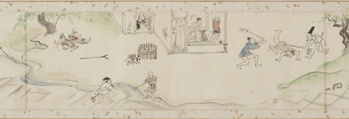 Miracles performed by the bodhisattva Jizo (copy of a section of a handscroll), Edo period, 1627. Creator: Kanô Tan'yû.