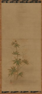 Aibika (part of a set), Edo period, mid 17th-early 18th century. Creator: Kanô Yôboku Tsunenobu.