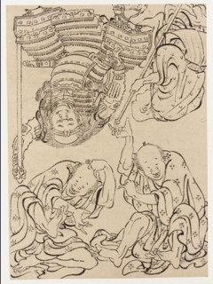 Miscellaneous figures, late 18th-early 19th century. Creator: Hokusai.