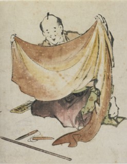 A Cloth Merchant, late 18th-early 19th century. Creator: Hokusai.