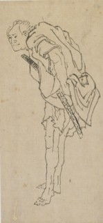 Standing man, late 18th-early 19th century. Creator: Hokusai.