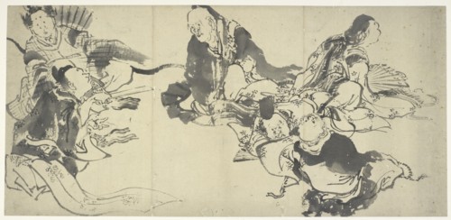 The Six Master Poets, late 18th-early 19th century. Creator: Hokusai.