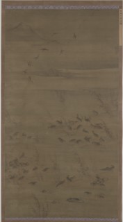 Geese Descending on Sands, Ming dynasty, 1621. Creator: Lin Xue.