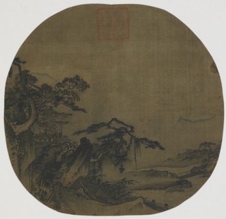 Landscape: pavilions on a mountain side; a stream below, Ming dynasty, 16th century. Creator: Ma, Yuan.