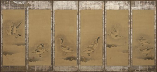 Wild geese, Momoyama or Edo period, 1568-1640. Creator: Sôtatsu.