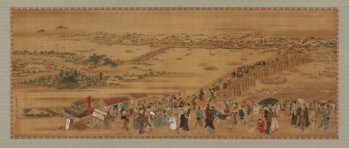 Ryogoku Bridge, Edo period, early 19th century. Creator: Utagawa Toyoharu.